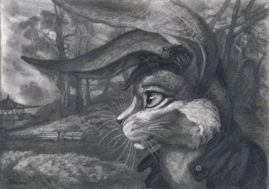 Кролик на прогулке